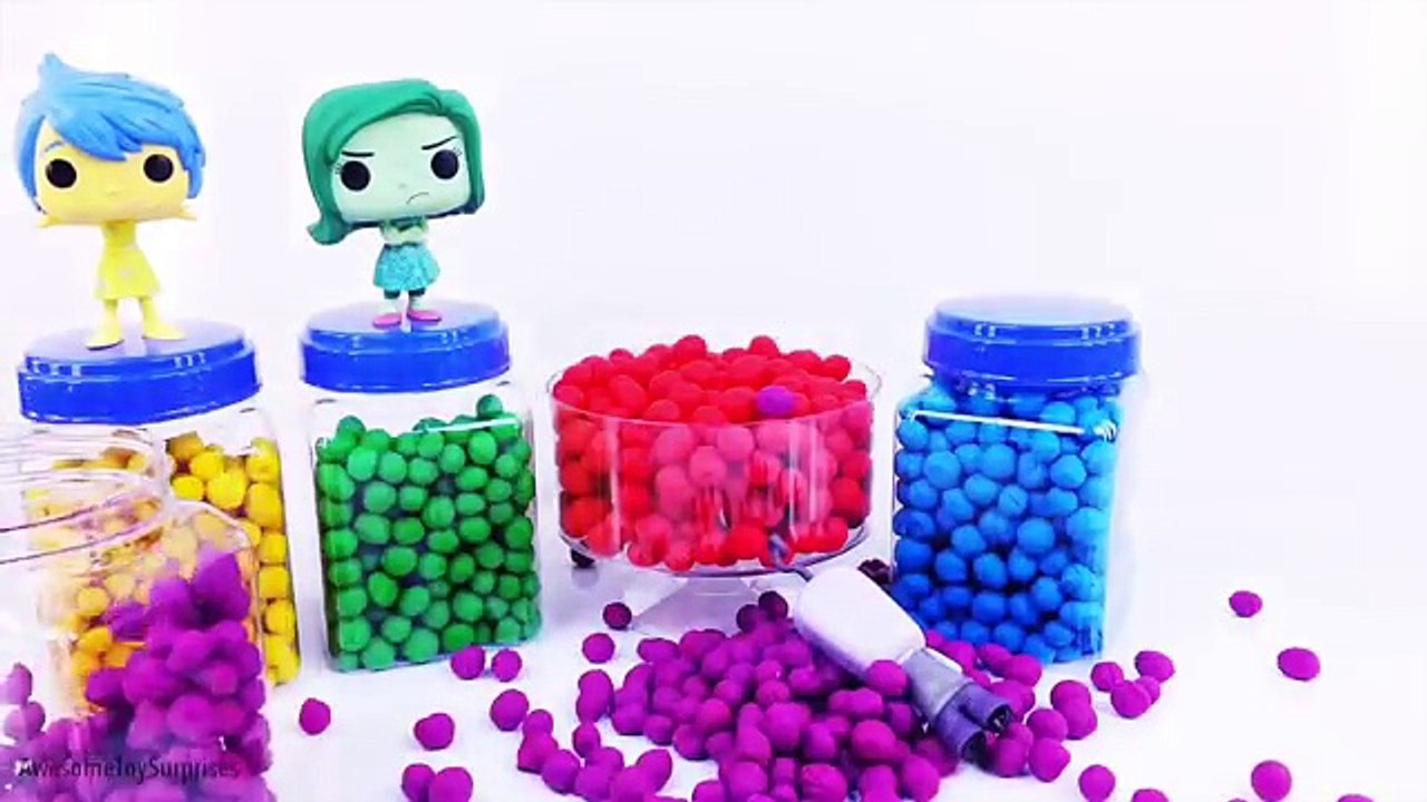 Disney Pixar Inside Out DIY Cubeez Funko Pop Toys Surprise Eggs Playdoh Dippin Dots Learn
