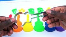 Apprendre les couleurs et nombres avec jouer la modélisation argile amusement et Créatif pour enfants et les tout-petits