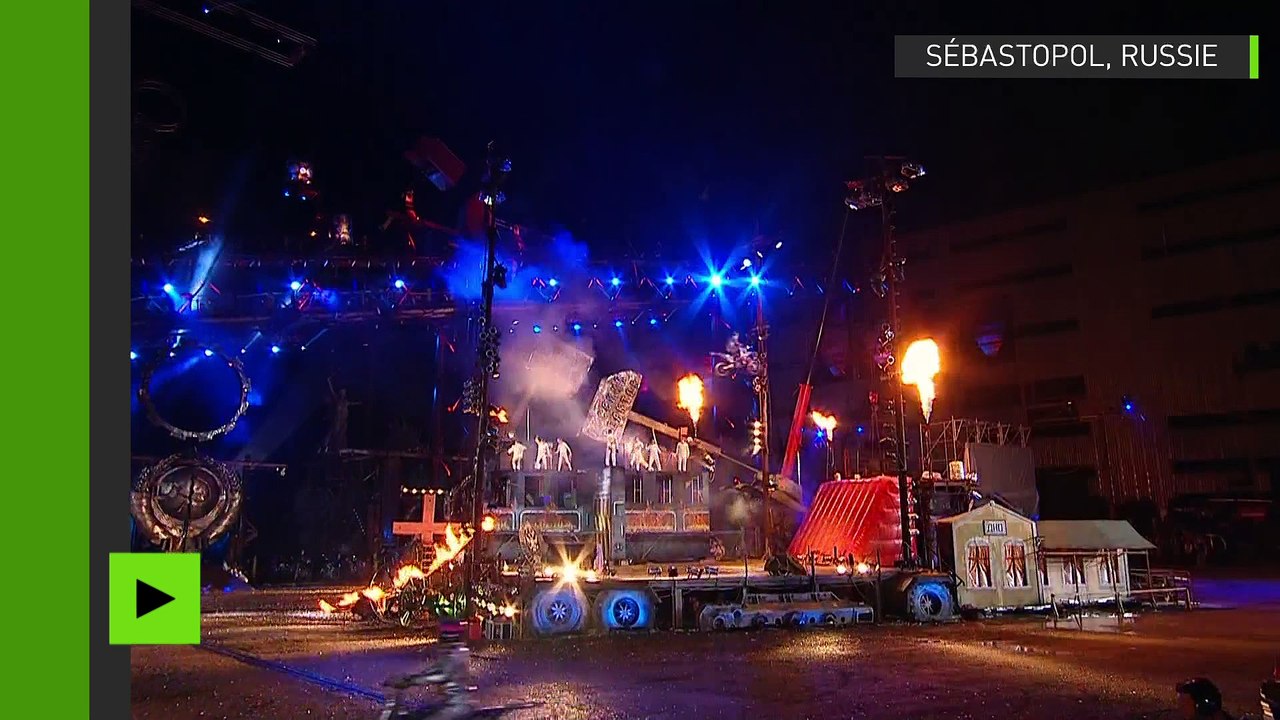 Revivez la chorégraphie à moto des Loups de la nuit en Crimée