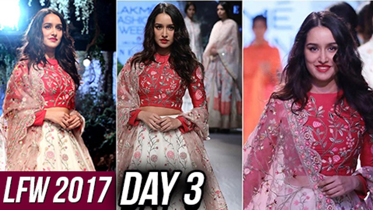 Shraddha Kapoor Stuns As A Showstopper At Lakme Fashion Week 2017 Day 3