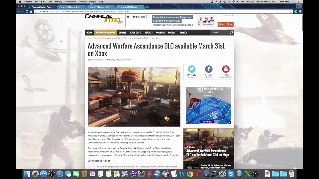 "ASCENDANCE DLC" | Advanced Warfare Ascendance DLC Maps, Zombies "Infected" & More Info!