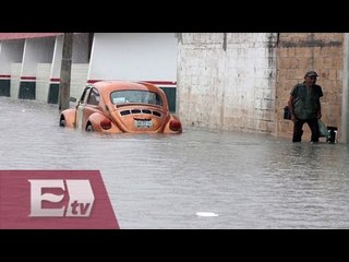 Lluvias intensas dejan un muerto en Cancún/ Titulares de la Noche