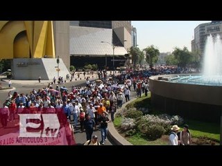 Otra marcha de la CNTE para boicotear la evaluación / Vianey Esquinca