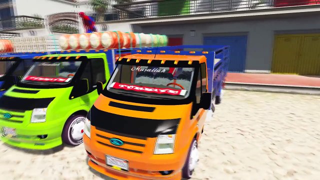 Şimşek McQueen ve Örümcek Adam Süper Transit Araba İle (Çizgi Film Tadında Türkçe Dublaj)