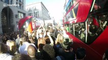 DJs cause chaos when they play set in middle of Oxford Circus, London