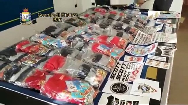 Maxi operazione in Puglia: sequestrato mezzo milione di prodotti contraffatti