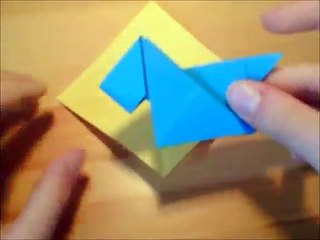 Origami facile - Chien en origami