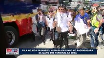 Pila ng mga pasahero, humaba kasunod ng pagpapasara sa ilang bus terminal sa EDSA