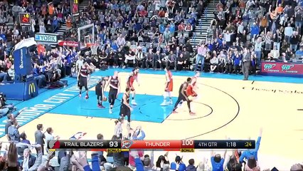 CJ McCollum Drops Oladipo! Westbrook Gives Aminu a Map! Blazers vs Thunder