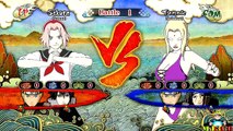 Naruto Shippuden Ultimate Ninja Storm 3 DLC - School Girl Sakura Vs Naruto Goku - Gameplay