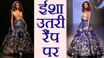 Esha Gupta turns showstopper for Amit Aggarwal at Lakme Fashion Week; Watch Video | FilmiBeat