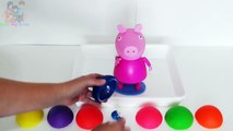 Color Changing Peppa Pig Bathtime Party with Mermaid Elsa Bath Paint Crayons Surprises LEA