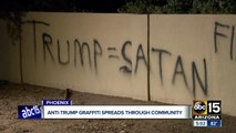 Spray painted wall in Phoenix reads 