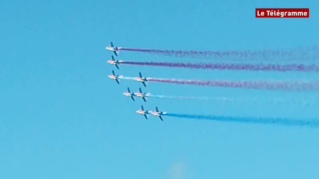 Perros-Guirec (22). La patrouille de France à l'entraînement avant son grand show