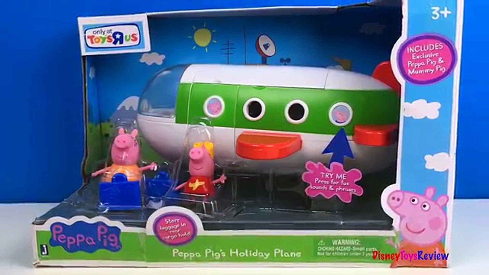peppa holiday plane