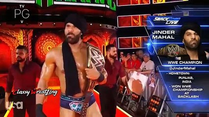 Johncena vs Randy Orton , Baron carbin cashes money in the bank