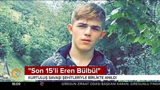 Son 15'li Eren Bülbül Kurtuluş Savaşı şehitleriyle anıldı