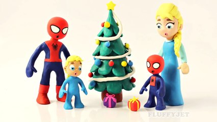 Hulk Iron Man Elsa Spiderman Marvel SuperHeroes in Real Life Play Doh Funny Surprise