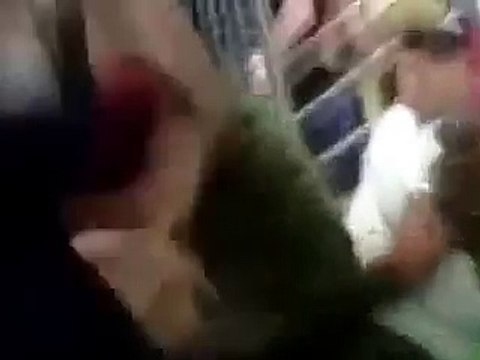 SUBWAY FIGHT Mexican VS Puerto Rican