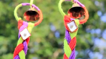 Pájaro arte decoración Bricolaje Casa Casa nido de lana hilo Jerarquía del pájaro Walhanging |