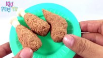 Play Doh Lunchtime Creations Food Mcdonald, KFC Fried Chicken Play Doh Fast Food Maker