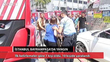 İstanbul Bayrampaşa’da yangın