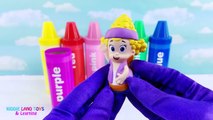 Bubble Guppies Toy Surprise Jumbo Crayons! Best Learn Colors Nursery Rhymes Video for Kids