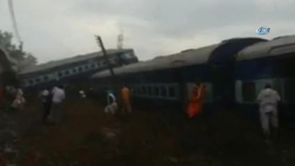 Hindistan'da Tren Raydan Çıktı: 20 Ölü, 150 Yaralı