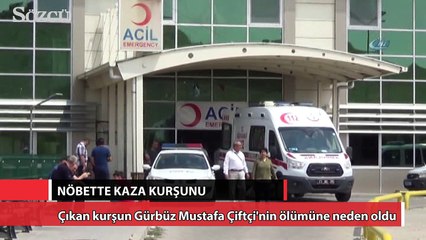 Nöbette silah patladı: 1 polis öldü, 1 yaralı