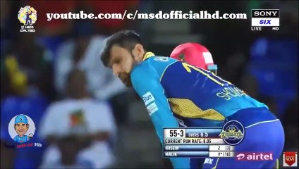 Shoaib Malik Huge Six in CPL