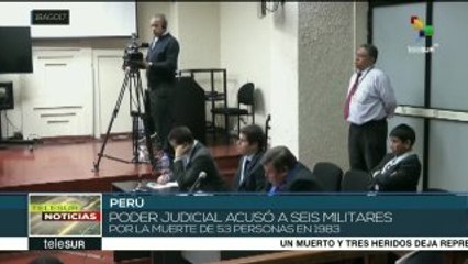Perú: condenan a 6 militares por muerte de 53 personas en 1983
