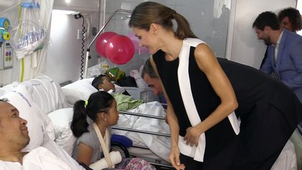 Spanish king and queen visit attack victims in hospital