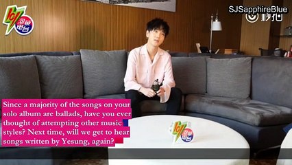 [ENG SUB] 170819 動感101泡菜電台 Yesung Interview