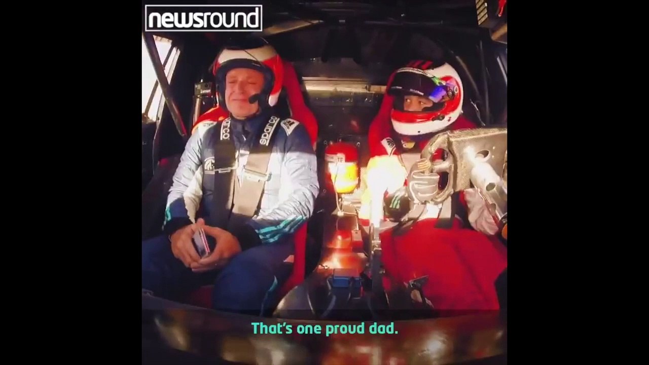Rubens Barrichello pleure fier de son fil de 15 ans qui pilote comme un pro !