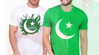 14 August Suit  Dress For Men's Green & White Cotton Polo 2017 Online Shoppping