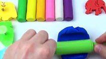 Learn Colors Play Doh Animal Elephant and Leo Molds Fun & Creative for Kids Toys Colors