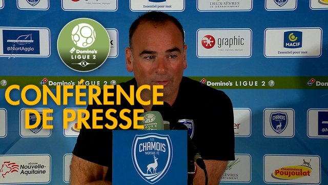 Conférence de presse Chamois Niortais - Tours FC (2-1) : Denis RENAUD (CNFC) - Gilbert ZOONEKYND (TOURS) - 2017/2018