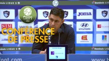 Conférence de presse Havre AC - Valenciennes FC (1-0) : Oswald TANCHOT (HAC) - Faruk HADZIBEGIC (VAFC) - 2017/2018