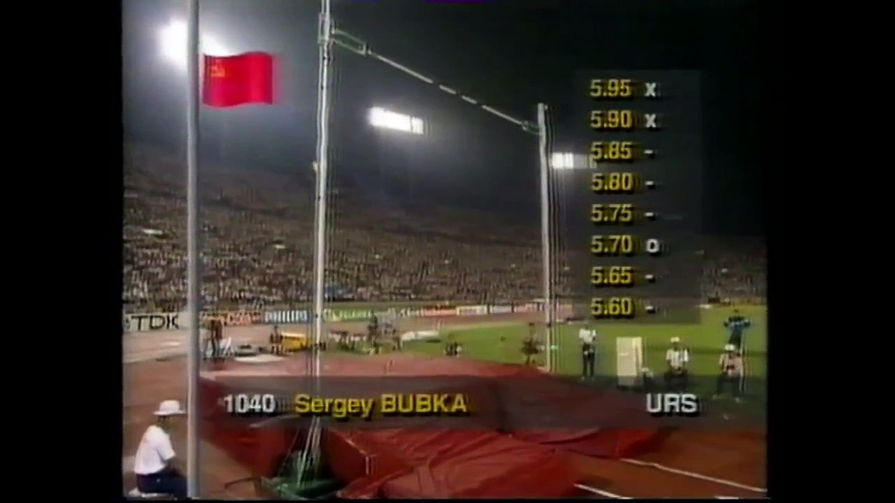 3588 World Track & Field 1991 Pole Vault Sergey Bubka