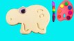 Learn Colors for Kids Play Doh Animals Hippo By Surprise Eggs Toys 4U