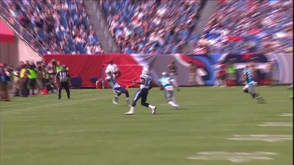 Tre McBride brings it in for 23 yards while falling backward