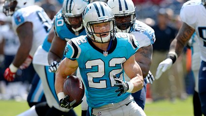 Christian McCaffrey turns on the wheels and picks up 38 yards