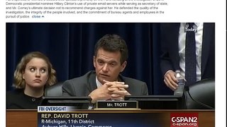 Rep. David Trott, MI to Comey: Can You See Why It Appears Theres a Double Standard?