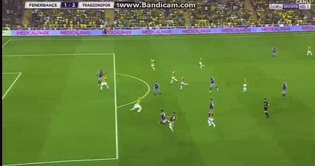 Olcay Sahan GOAL - Fenerbahce 1-2 Trabzonspor   20.08.2017