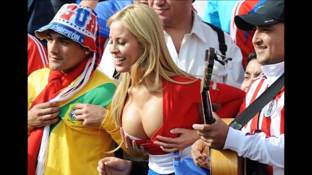 Hottest Football Fans Ever Seen In Stadium _ Craziest Football Fans