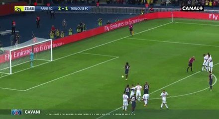 Cavani E. (Penalty) Goal HD - Paris SG	3-1	Toulouse 20.08.2017