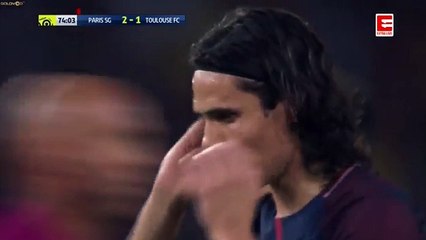 Edinson Cavani (Penalty) GOAL HD - Paris SG 3-1 Toulouse 20.08.2017