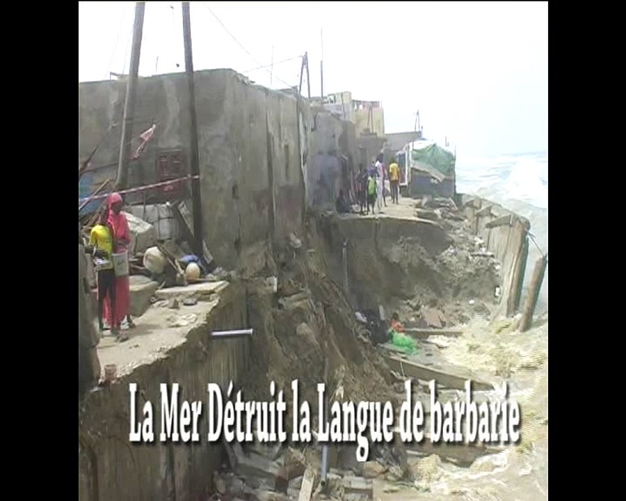 Sénégal - La Mer Détruit la Langue de barbarie