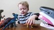 Great White Shark Toy helps Cole name the Dinosaur Toys. | Nerf Channel