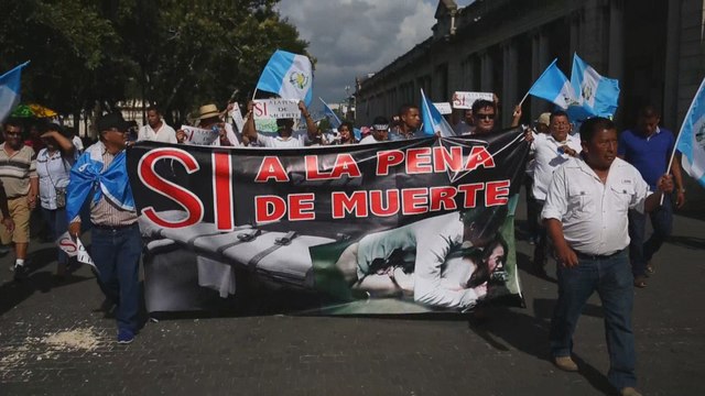 Guatemaltecos piden la pena de muerte por el derecho a la vida
